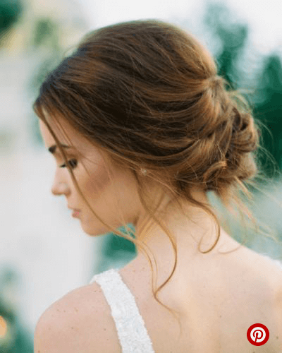 peinado recogido para novia