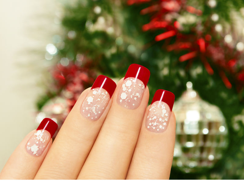 Diseño de uñas para navidad
